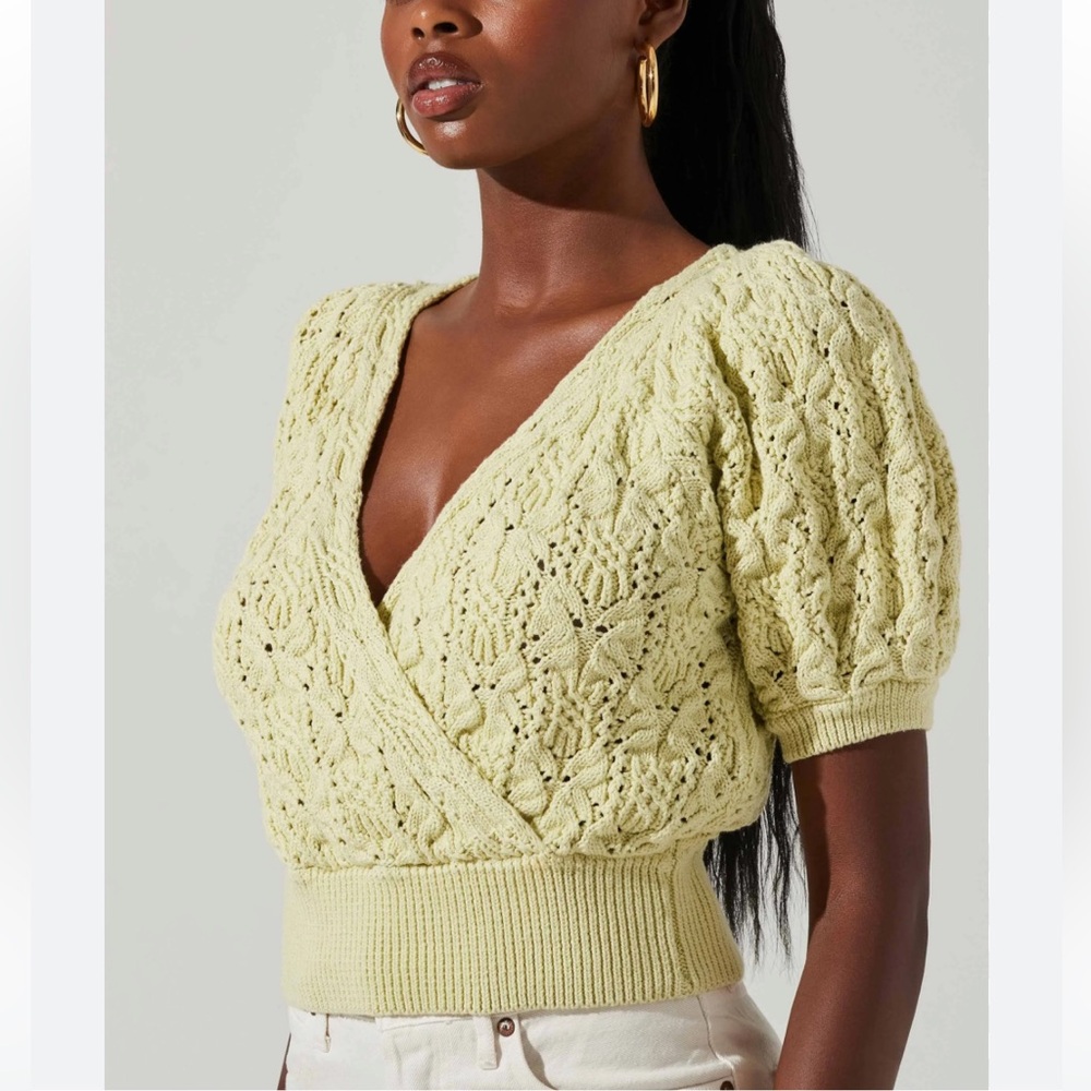 ASTR The Label Elowen Green Sweater